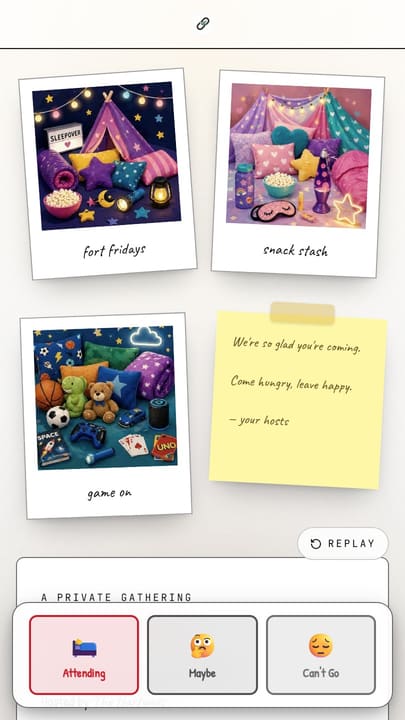 Polaroid template preview
